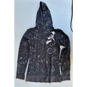 Billionaire Boys Club Space Print Hoodie Black XS Astronaut Patch Streetwear